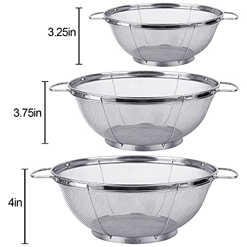 Colander resting on stainless base