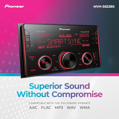 Pioneer MVH-S622BS interface menu