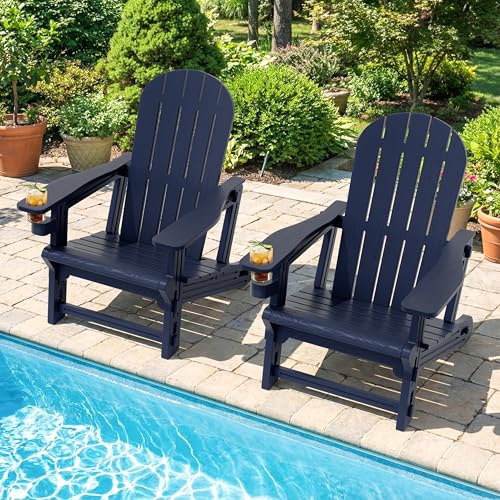 Shintenchi chairs with umbrella in center hole