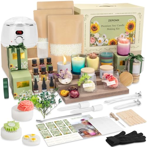ZEROMX candle making kit with digital melting pot