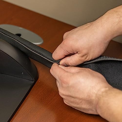 Black cable management sleeve by Klein Tools