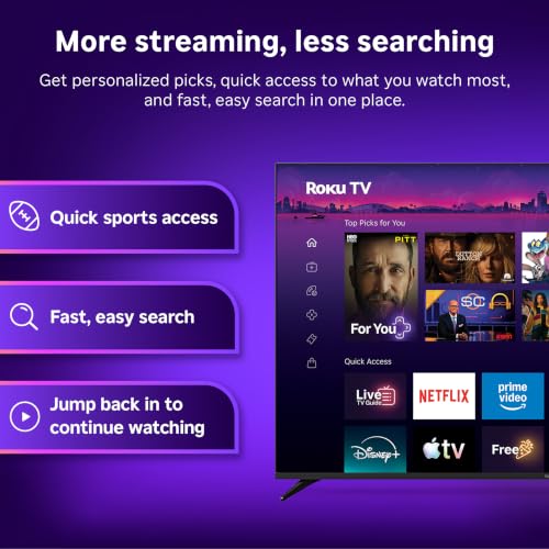 Roku television home screen