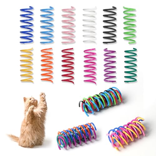 Kitys Fatch 12PCS Cat Spring Toys set
