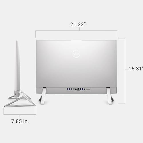 Side profile of slim Dell AIO computer