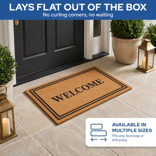 Side profile of 17x30 entrance mat