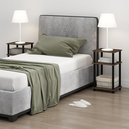 Furinno JUST Side Table Columbia Walnut finish