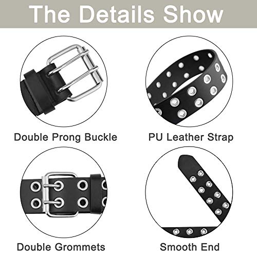 Side profile of the punk rock leather strap