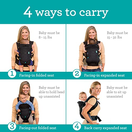 Infantino baby carrier in black denim