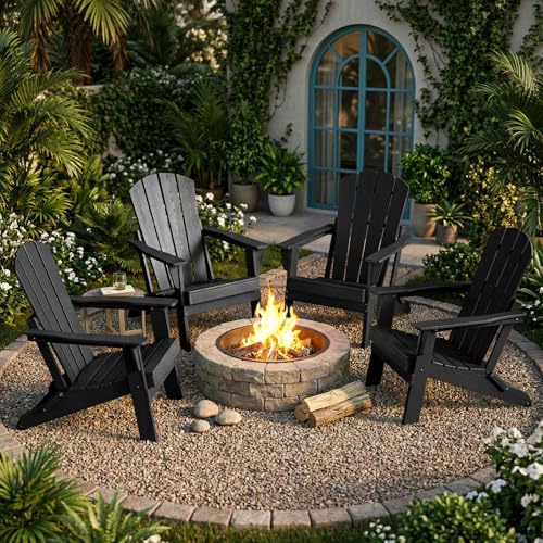 Side view of the EcoVida Outdoors Adirondack chair folding mechanism