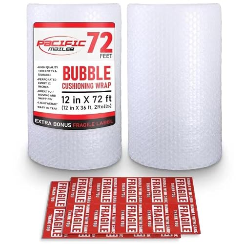 Pacific Mailer bubble cushioning wrap rolls