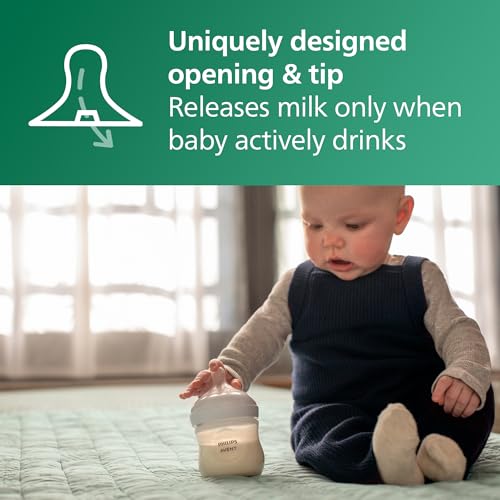 Philips Avent bottle with anti-colic valve detail