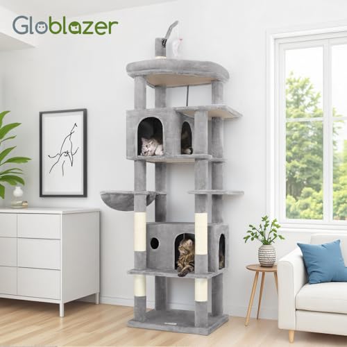 Anti-tip safety strap for Globlazer cat tree