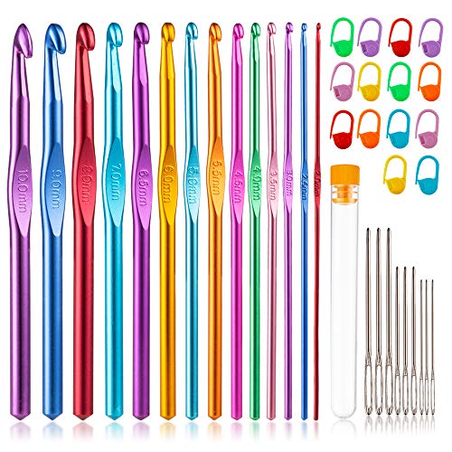 Vodiye 14 Sizes Crochet Hooks Set full collection