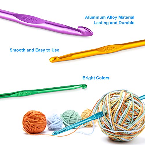 Vodiye crochet set including stitch markers and needles