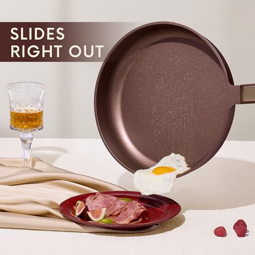 CAROTE non stick frying pans in red