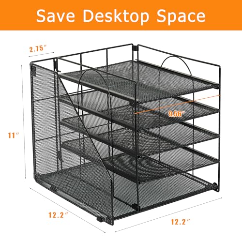 Vertical file holder section of LEKETREE organizer