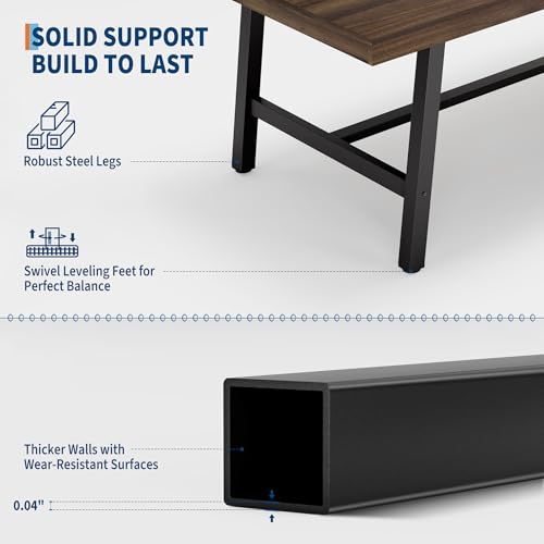 Detail shot of the adjustable leveling feet