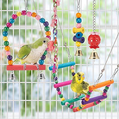 Full collection of handmade bird cage accessories