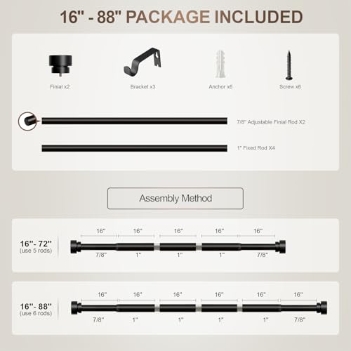 Lootkell curtain rod packaging view