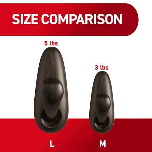 Command Forever Classic Large Metal Hooks adhesive strips included