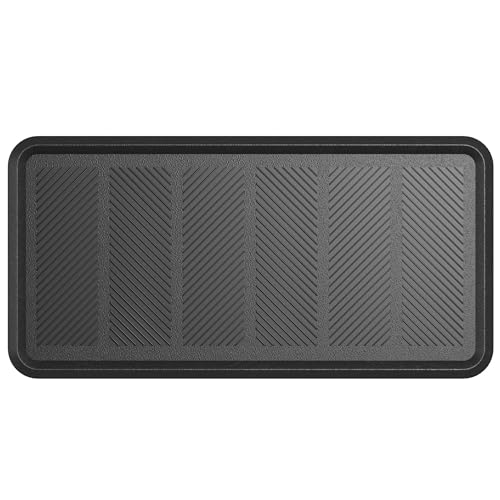Ottomanson Heavy Duty 16x32 black rubber boot tray