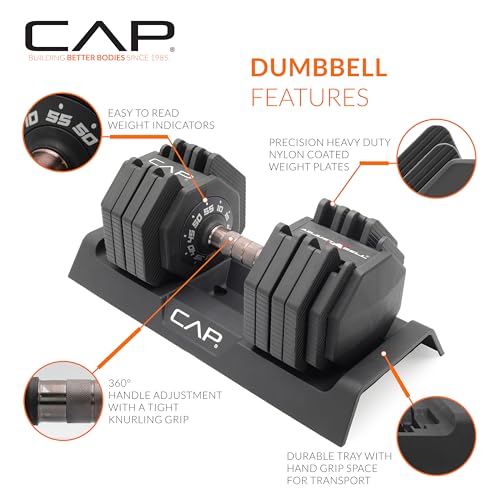 Weight adjustment dial on CAP ADJUSTABELL