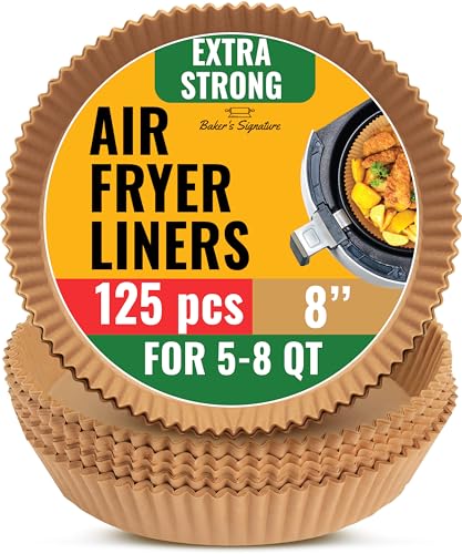 Baker's Signature 125 Pcs round air fryer liners box