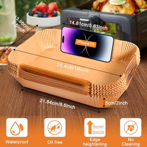 Parchment paper liner for Ninja dual air fryer