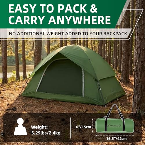 Clostnature 2 person tent mesh door