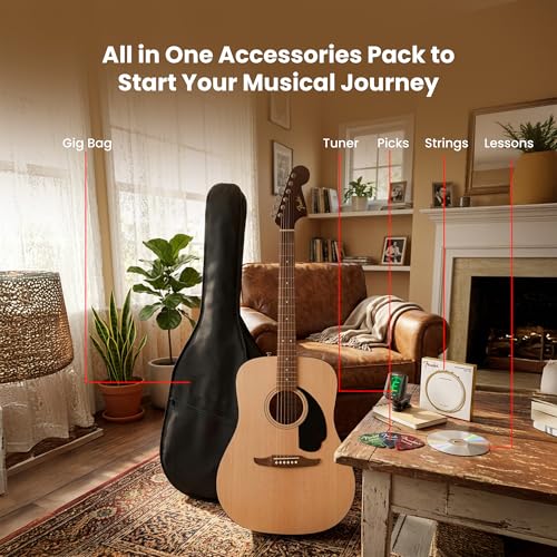 Fender FA Series acoustic guitar mahogany back side