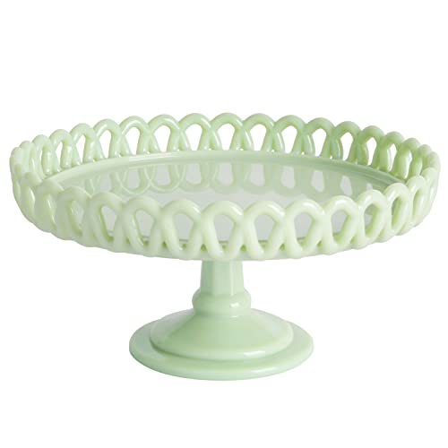 Martha Stewart Highbrook jadeite glass cake stand