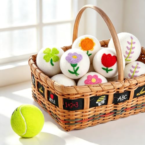 Extra-large wool dryer balls for laundry efficiency
