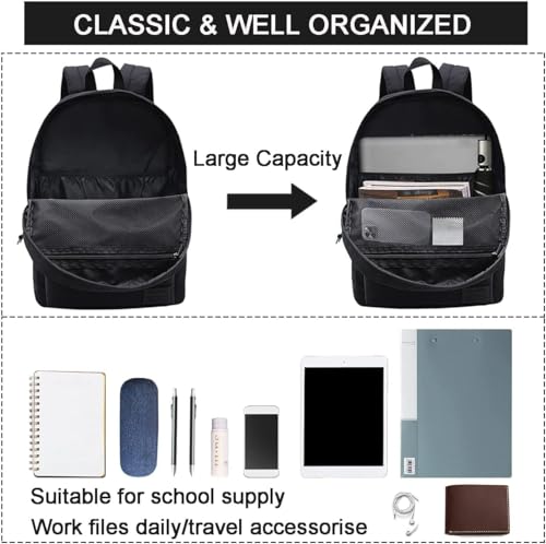 Back view of SUPACOOL school backpack