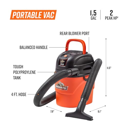 Armor All vacuum showing included accessories