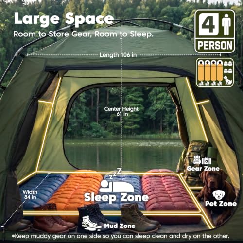Purebox camping tent door detail