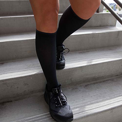 Copper Fit compression socks showing cushioned foot bed