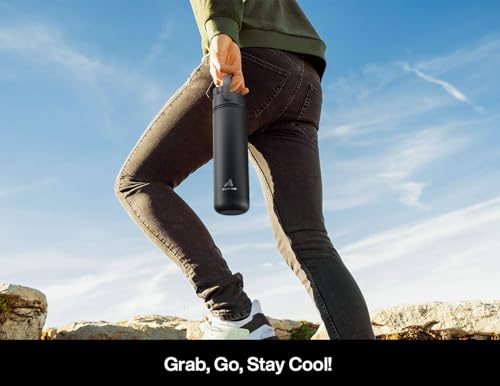 POWCAN stainless steel bottle lifestyle shot