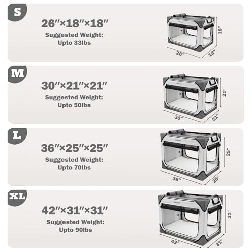 Portable Travel Pet Crate for Large Dogs
