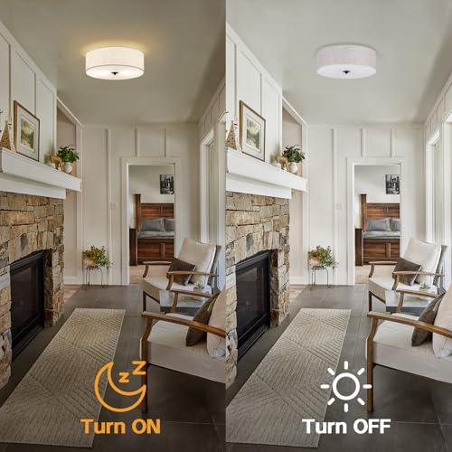 Side profile of round ceiling light