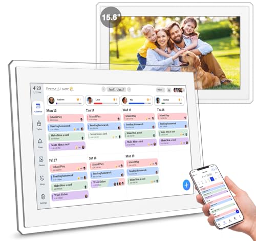 Yemsd 15.6 inch digital calendar white