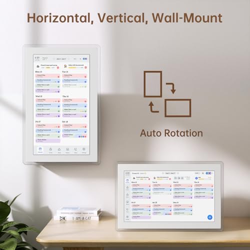 Yemsd white wall mounted digital planner