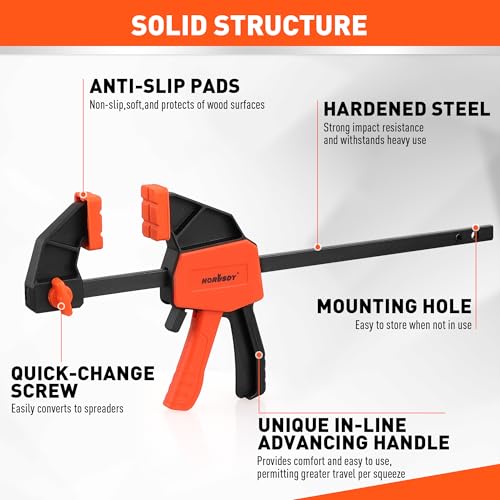 Non-slip pads on clamp jaw