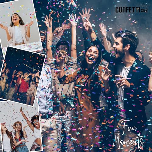 Instructional label on Confetti Sky 12 inch confetti shooter