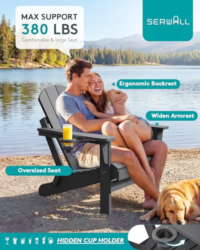 Wide armrest design on SERWALL patio chair