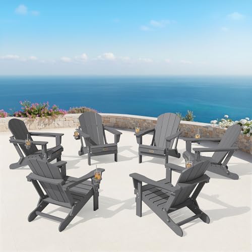 Set of four SERWALL chairs arranged by fire pit