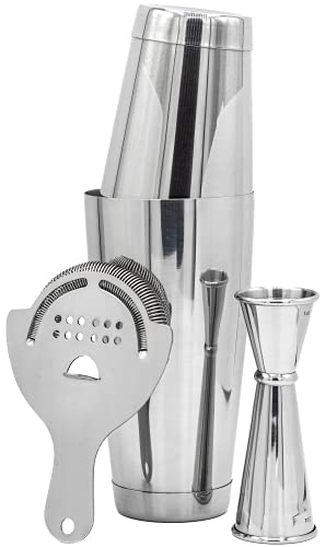 The Art of Craft Professional Cocktail Shaker Set in silver