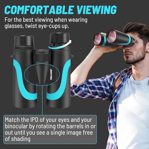 View through high-powered UHD lenses