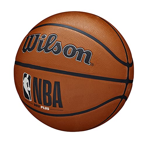 Wilson NBA logo detail on DRV Pro basketball
