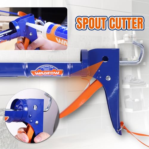 Close up of WADFOW caulk gun nozzle area
