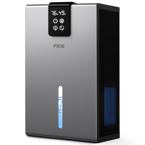 PSOS PS-01SG dehumidifier gray front view